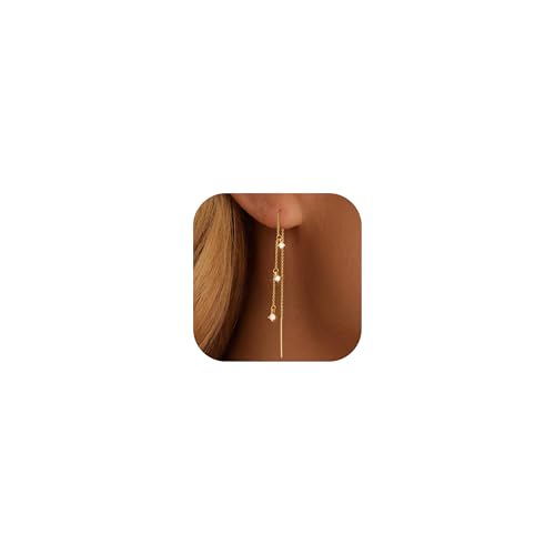 Goldene Einfädler-Ohrringe für Damen, elegante lange Kette, Tropfenohrringe, hypoallergen, baumelnde Strasssteine, Schmuckzubehör für Bräute, Hochzeit, Geburtstag, Geschenk für sie, Zink, Kein Goldene Einfädler-Ohrringe für Damen, elegante lange Kette, Tropfenohrringe, hypoallergen, baumelnde Strasssteine, Schmuckzubehör für Bräute, Hochzeit, Geburtstag, Geschenk für sie, Zink, Kein von Harry and Henry