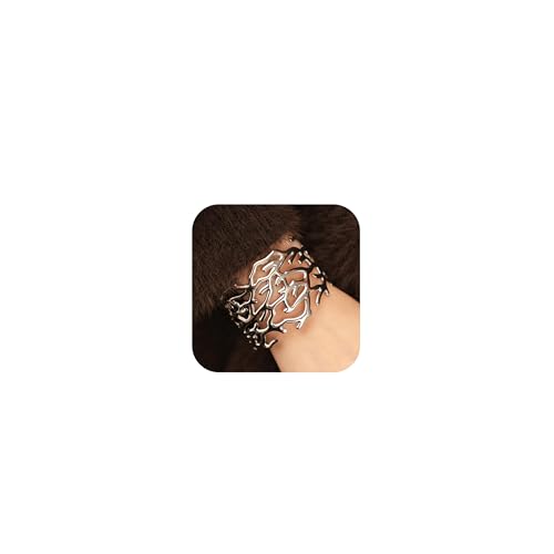 Goldfarbenes klobiges Armband, klobiger Armreif, Manschettenarmbänder für Damen, trendig, Metall, Kein Edelstein Goldfarbenes klobiges Armband, klobiger Armreif, Manschettenarmbänder für Damen, trendig, Metall, Kein Edelstein von Harry and Henry