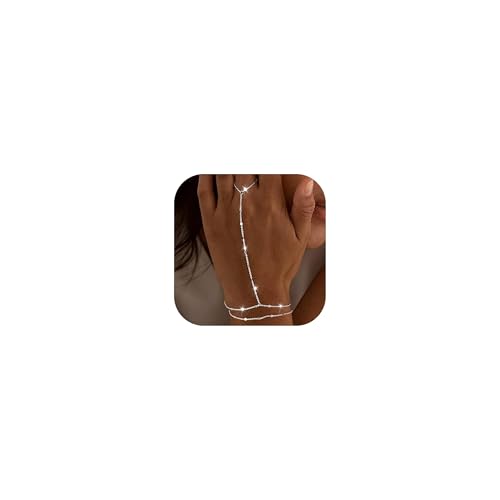 Handketten-Armband für Damen, zierliche Gold-Armbänder, Ringarmband, Handkette, Handschmuck, Geschenke für Frauen, trendig 2025, Legierung, Kein Edelstein Handketten-Armband für Damen, zierliche Gold-Armbänder, Ringarmband, Handkette, Handschmuck, Geschenke für Frauen, trendig 2025, Legierung, Kein Edelstein von Harry and Henry