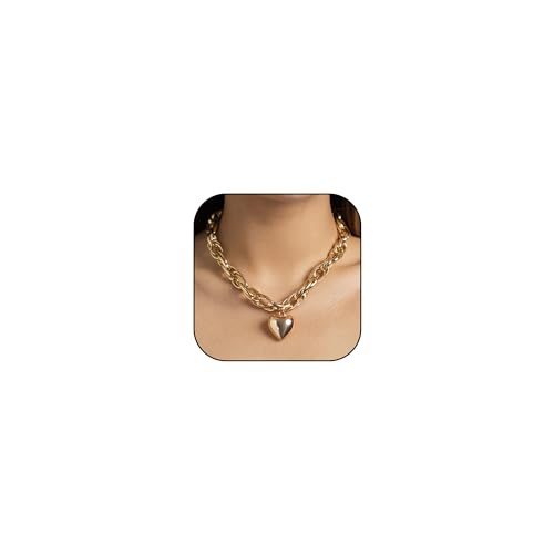 Harry and Henry Klobige goldene Knebel-Halskette, trendig, Silber, kubanische Gliederkette, Choker, Knebelverschluss, Halsketten für Frauen, klobige Statement-Halsketten, Schmuckgeschenke, Zink, Kein Harry and Henry Klobige goldene Knebel-Halskette, trendig, Silber, kubanische Gliederkette, Choker, Knebelverschluss, Halsketten für Frauen, klobige Statement-Halsketten, Schmuckgeschenke, Zink, Kein von Harry and Henry