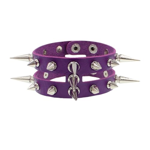 Punk-Leder-Nietenarmband für Damen und Herren, cooles Gothic-Armband, Manschetten, Armreifen, Gothic, Halloween, Schmuck, Geschenke, Metall, Kein Edelstein Punk-Leder-Nietenarmband für Damen und Herren, cooles Gothic-Armband, Manschetten, Armreifen, Gothic, Halloween, Schmuck, Geschenke, Metall, Kein Edelstein von Harry and Henry