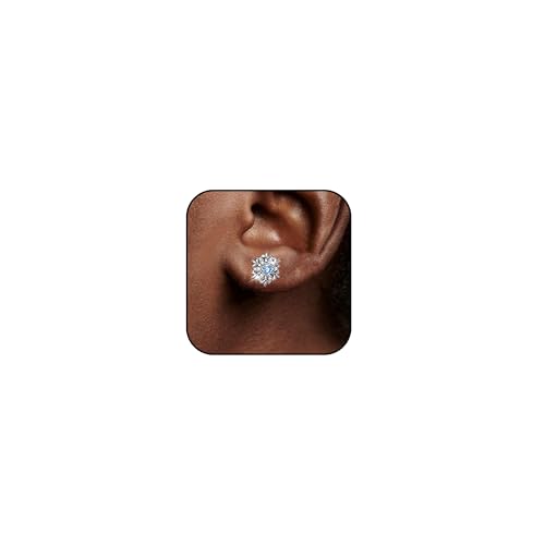 Schneeflocken-Ohrringe für Damen, zierliche silberfarbene Schneeflocken-Ohrstecker, Weihnachtsstrumpffüller, Schmuck, Metall, Kein Edelstein Schneeflocken-Ohrringe für Damen, zierliche silberfarbene Schneeflocken-Ohrstecker, Weihnachtsstrumpffüller, Schmuck, Metall, Kein Edelstein von Harry and Henry