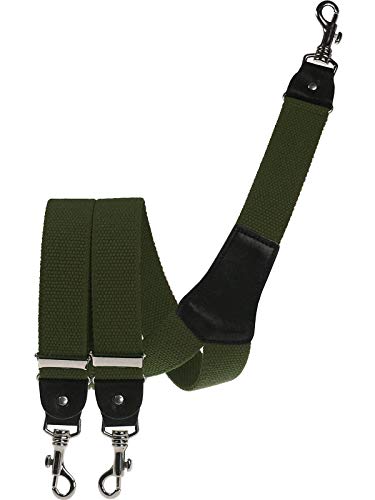 Harrys-Collection Herren extra starker Hosenträger mit Karabinerhaken, Größen:120 cm, Farben:oliv von Harrys-Collection