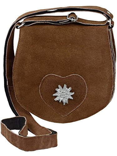 HC Damen kleine Trachtentasche mit Edelweiß, Farben:Cognac von Harrys-Collection