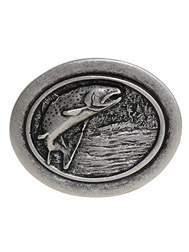 Harrys-Collection Buckle mit Lachs Oval, Größen:Einheitsgröße, Farben:altsilber von Harrys-Collection