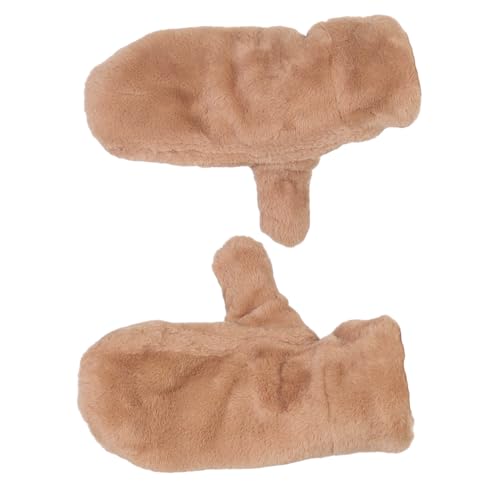 Harrys-Collection Damen Fäustling in Fellimitat 3 Farben, Farben:camel, Handschuhgröße:One Size von Harrys-Collection