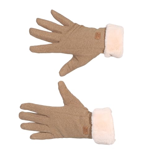 Harrys-Collection Damen Handschuh mit Touch Funktion in 4 Farben, Farben:camel, Handschuhgröße:S/M von Harrys-Collection