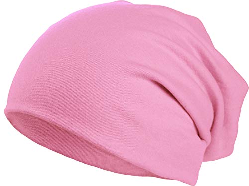 Harrys-Collection Damen Herren Beanie in 15 Farben, Kopfgröße:Einheitsgröße, Farben:Rosa von Harrys-Collection