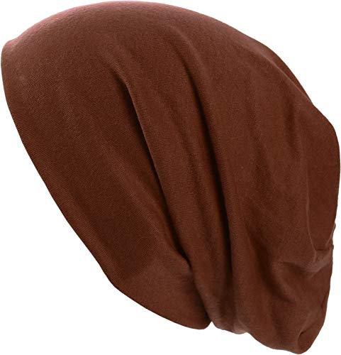 Harrys-Collection Damen Herren Beanie in 15 Farben, Kopfgröße:Einheitsgröße, Farben:Haselnuss von Harrys-Collection