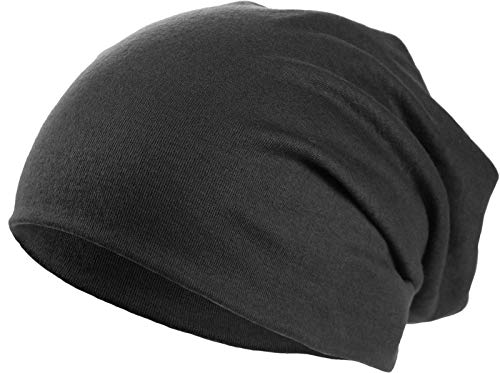 Harrys-Collection Damen Herren Beanie in 15 Farben, Kopfgröße:Einheitsgröße, Farben:dunkelgrau von Harrys-Collection