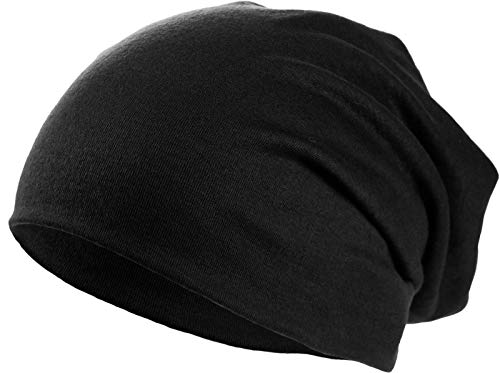 Harrys-Collection Damen Herren Beanie in 15 Farben, Kopfgröße:Einheitsgröße, Farben:schwarz von Harrys-Collection