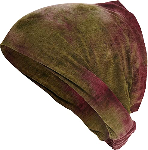 Harrys-Collection Damen Mädchen Haarband in 18 Unifarben, Kopfgröße:Einheitsgröße, Farben:Batik weinrot von Harrys-Collection