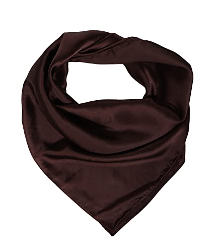 Harrys-Collection Damen Schal/Halstuch in vielen Farben 64 X 64 cm, Größen:Einheitsgröße, Farben:braun von Harrys-Collection