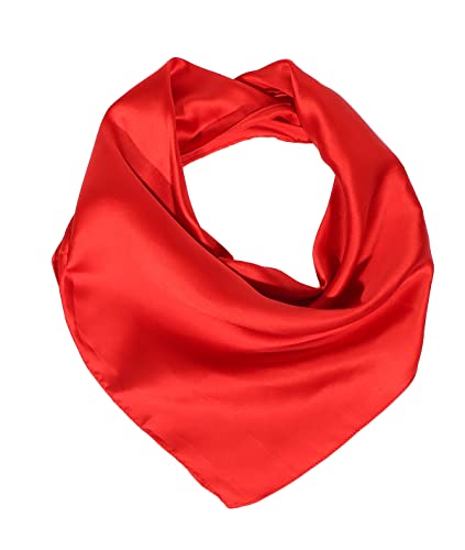 Harrys-Collection Damen Schal/Halstuch in vielen Farben 64 X 64 cm, Größen:Einheitsgröße, Farben:rot von Harrys-Collection