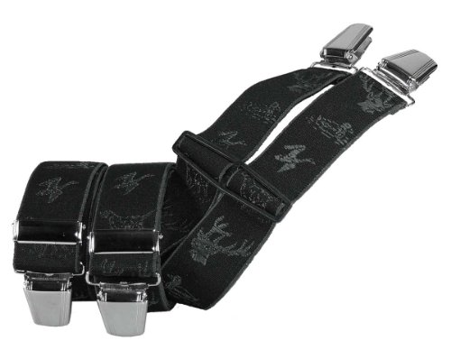 Harrys-Collection Herren Edler Hosenträger in schwarz mit Hirschen und Enten Motiv! Harrys-Collection Herren Edler Hosenträger in schwarz mit Hirschen und Enten Motiv! von Harrys-Collection