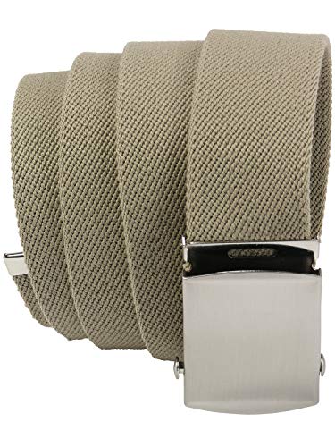 Harrys-Collection Elastischer Stoffgürtel 40mm Breite!, Farben:beige von Harrys-Collection