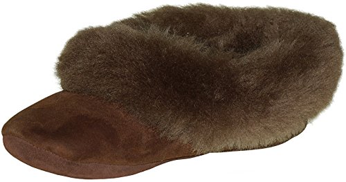 Harrys-Collection Extra Dicke Lammfell Hausschuhe in Ballerina Form, Farben:braun, Schuhgröße:42 von Harrys-Collection