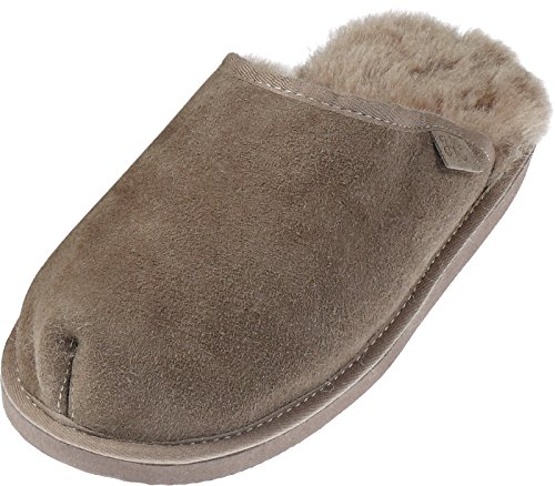 Harrys-Collection Extra Dicke Lammfell Pantoffeln für Herren, Farben:Sand, Schuhgröße:41 von Harrys-Collection