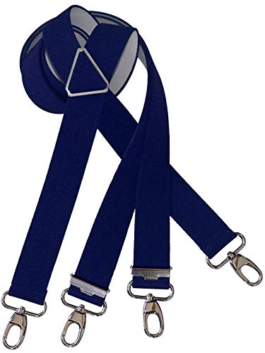 Harrys-Collection Herren extra starker Hosenträger mit Karabinerhaken Made in Germany, Größen:120 cm, Farben:marine von Harrys-Collection