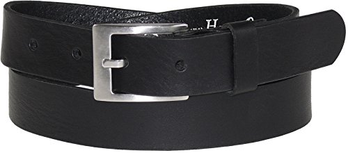 Harrys-Collection Feiner Vollrindleder Gürtel in 3 cm Breite 3 Farben, Bundweite:95, Farben:schwarz von Harrys-Collection
