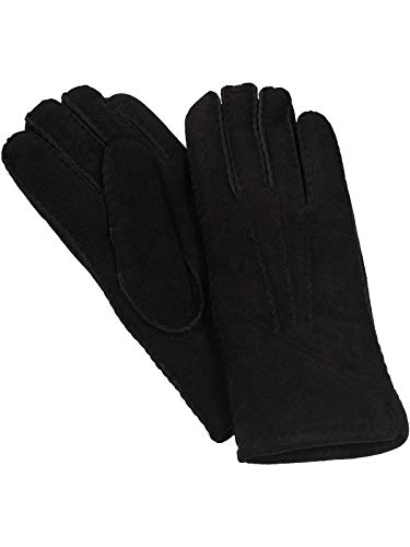 Harrys-Collection HC Damen Herren Handschuh aus echtem Lammfell, Farben:schwarz, Handschuhgröße:XXL von Harrys-Collection