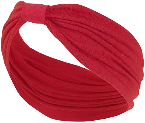 Harrys-Collection Haarband oder Stirnband in 4 verschiedenen Farben extra Breit rockabilly, Kopfgröße:Einheitsgröße, Farben:aprikot von Harrys-Collection