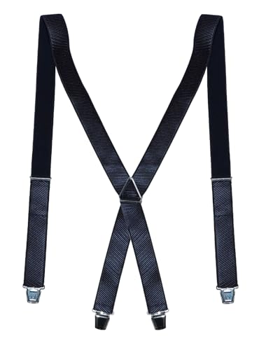Harrys-Collection Herren Hosenträger Made in Germany Verstellbar bis 130 cm exklusiv, Größen:130 cm, Farben:marine von Harrys-Collection