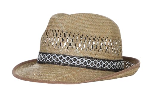 Harrys-Collection Herren Strohhut Erntehut!, Größe:55 von Harrys-Collection