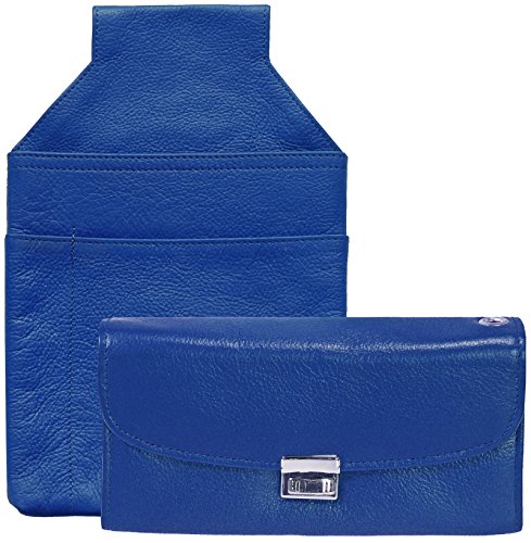 Harrys-Collection Kellnerbörse als Set Börse und Holster in bunten Farben, Farben:Royalblau von Harrys-Collection