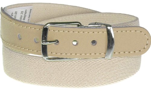 Harrys-Collection Kinder Elastik-Gürtel in vielen Farben, Bundweite:65, Farben:creme von Harrys-Collection