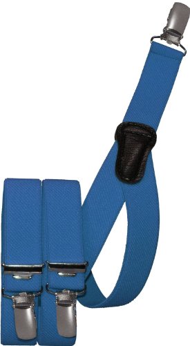 Harrys-Collection Kinderhosenträger mit 3 Clips, Farben:blau von Harrys-Collection