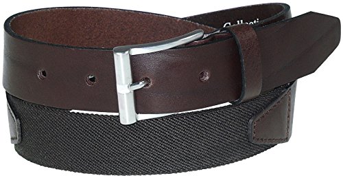 Harrys-Collection Komfort-Ledergürtel mit Gummizug, Bundweite:115, Farben:dunkelbraun von Harrys-Collection