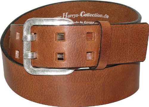 Harrys-Collection Ledergürtel in 5 cm Breite 3 Farben, Bundweite:100, Farben:braun von Harrys-Collection