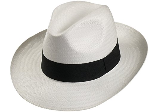 Harrys-Collection Leichter Hut in 3 Farben große Bogartform!, Kopfgröße:57, Farben:weiss von Harrys-Collection