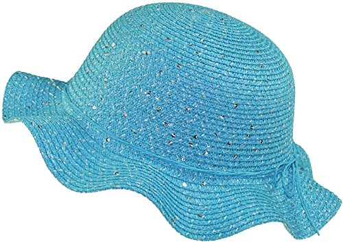 Harrys-Collection Mädchenhut mit Pailetten, Kopfgröße:54, Farben:türkis von Harrys-Collection