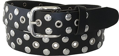Harrys-Collection Nietengürtel mit 3 cm Breite in 2 Farben, Bundweite:105, Farben:schwarz von Harrys-Collection