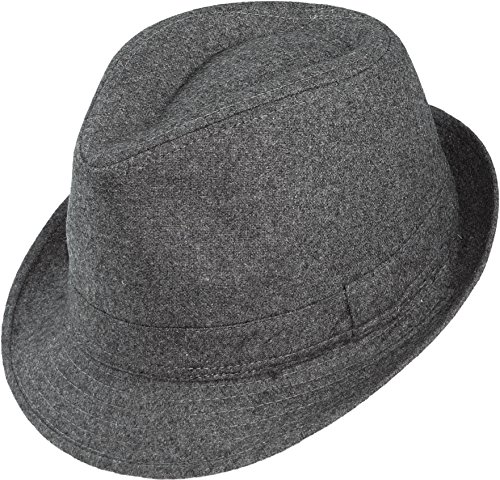 Harrys-Collection Trilby Hut in schwarz oder grau, Kopfgröße:M, Farben:dunkelgrau Harrys-Collection Trilby Hut in schwarz oder grau, Kopfgröße:M, Farben:dunkelgrau von Harrys-Collection