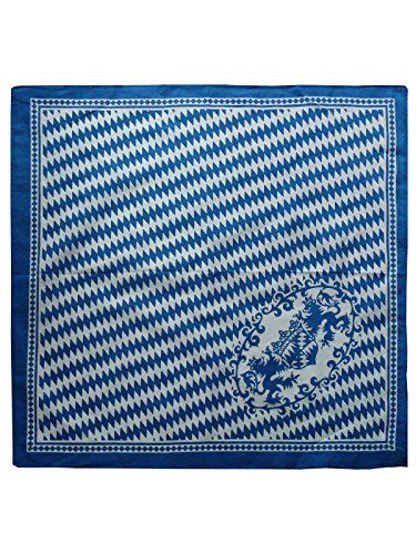 Harrys-Collection Unisex Bandana Bindetuch 100% Baumwolle (1 er 6 er oder 12 er Pack), Farbe:Bayern blau von Harrys-Collection