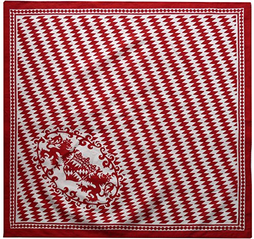 Harrys-Collection Unisex Bandana Bindetuch 100% Baumwolle (1 er 6 er oder 12 er Pack), Farbe:Bayern rot von Harrys-Collection