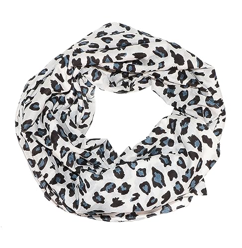 Harrys-Collection Unisex Bandana Bindetuch 100% Baumwolle (1 er 6 er oder 12 er Pack), Farbe:Leopard grau von Harrys-Collection