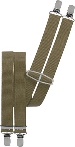 Harrys-Collection Kinder Hosenträger 4 Clips in vielen Farben, Farben:beige von Harrys-Collection