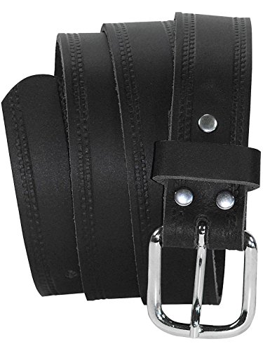 Harrys-Collection Damen Herren Ledergürtel in 3 cm Breite 5 Farben, Bundweite:95, Farben:schwarz Harrys-Collection Damen Herren Ledergürtel in 3 cm Breite 5 Farben, Bundweite:95, Farben:schwarz von Harrys-Collection