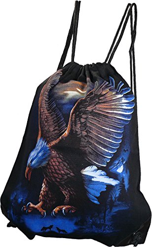 Sporttasche aus Baumwolle mit 2 seitigem Druck, Modell:Adler von Harrys-Collection