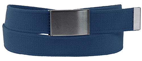 Harrys-Collection Damen Herren Stoff Gürtel 40 mm Breite starkes Band! 12 Farben, Farben:blau von Harrys-Collection