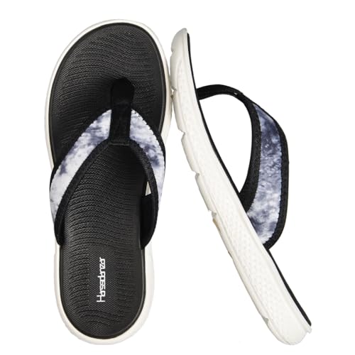 Harssidanzar Damen Flip Flops Komfort Zehenstegsandalen für den Strand HL204EU, Schwarz,Größe 40 Harssidanzar Damen Flip Flops Komfort Zehenstegsandalen für den Strand HL204EU, Schwarz,Größe 40 von Harssidanzar