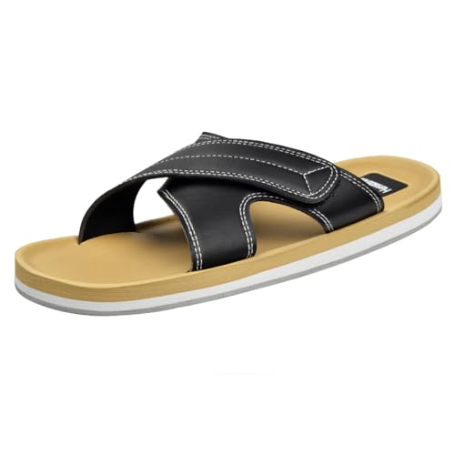 Harssidanzar Herren Criss Cross Sandalen,Sommer Verstellbare Komfort Leichte Slides Sandalen für Männer KM233EU,Schwarz,Größe 43 Harssidanzar Herren Criss Cross Sandalen,Sommer Verstellbare Komfort Leichte Slides Sandalen für Männer KM233EU,Schwarz,Größe 43 von Harssidanzar