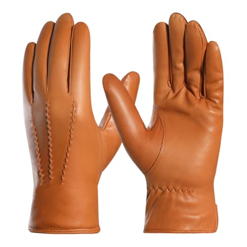 Harssidanzar Herren Lederhandschuhe Handschuhe Herren Leder Komfort Kaschmir Gefüttert GMEU006,Bräune,Größe XL Harssidanzar Herren Lederhandschuhe Handschuhe Herren Leder Komfort Kaschmir Gefüttert GMEU006,Bräune,Größe XL von Harssidanzar