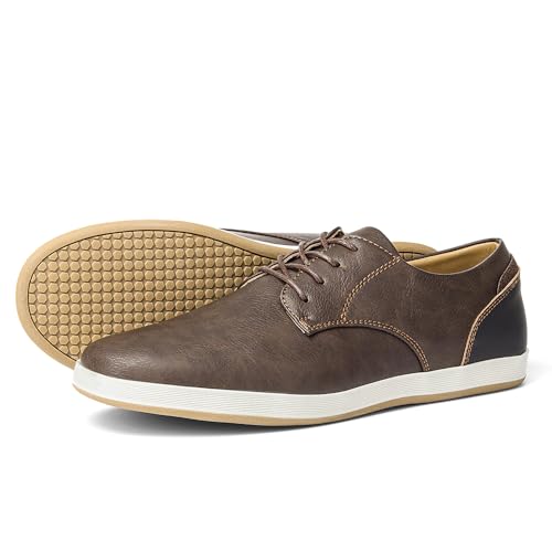 Harssidanzar Herren Mode Sneakers Casual Oxfords Schuhe Business Formal Derby Sneakers KM309EU,Braun,Size 44 Harssidanzar Herren Mode Sneakers Casual Oxfords Schuhe Business Formal Derby Sneakers KM309EU,Braun,Size 44 von Harssidanzar