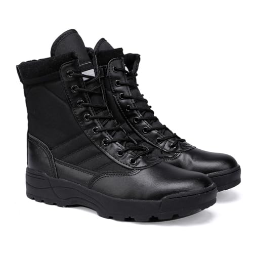 Harssidanzar Winter Herren Schneestiefel Rutschfest Warme Taktische Stiefel RM026,Schwarz,Größe43 Harssidanzar Winter Herren Schneestiefel Rutschfest Warme Taktische Stiefel RM026,Schwarz,Größe43 von Harssidanzar