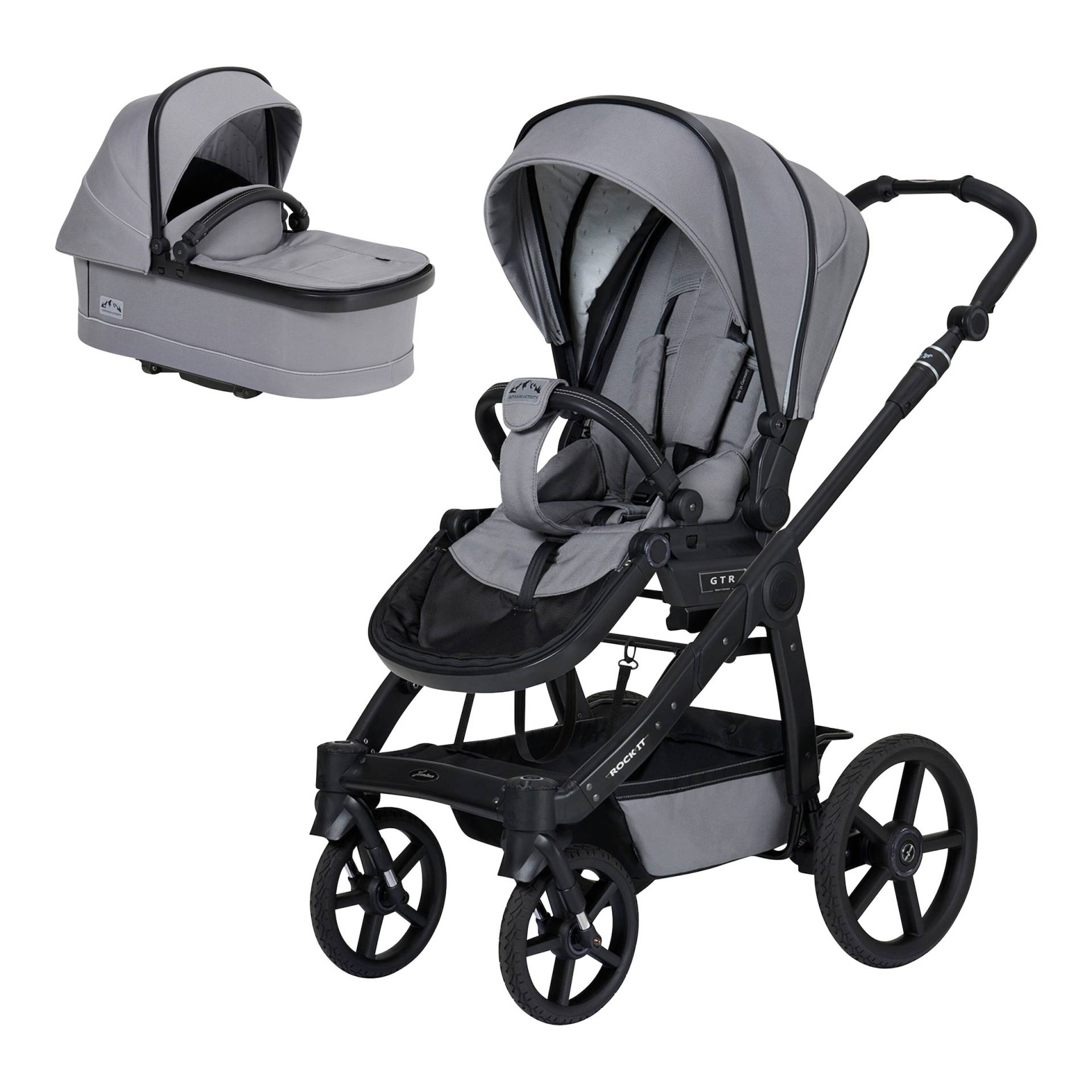 Hartan Kombikinderwagen ROCK IT OUTDOOR grau von Hartan